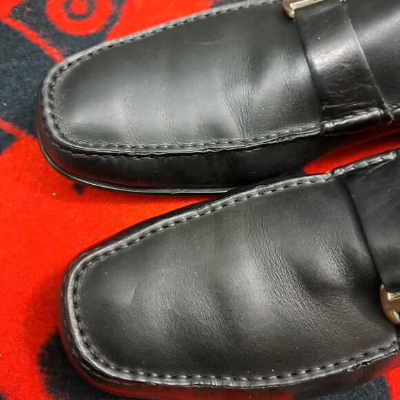 %Salvatore Ferragamo Black Leather Slip-On Loafers Size 11 Men / D3 main image 15